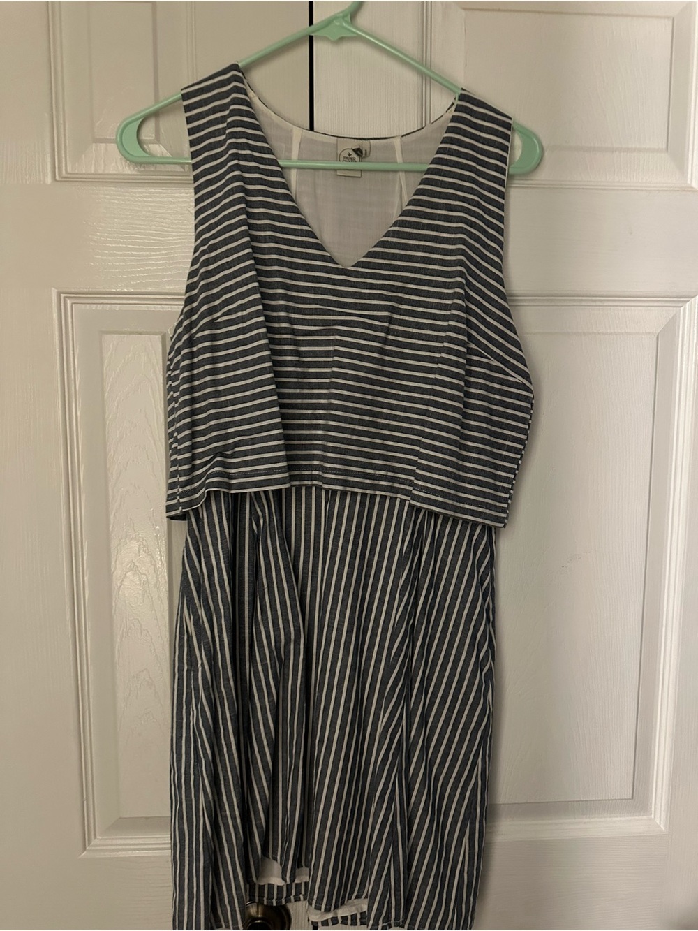 Striped V-Neck Dress